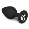 EasyToys Anal Collection Plug bijou Diamond noir 7 x 3.3cm